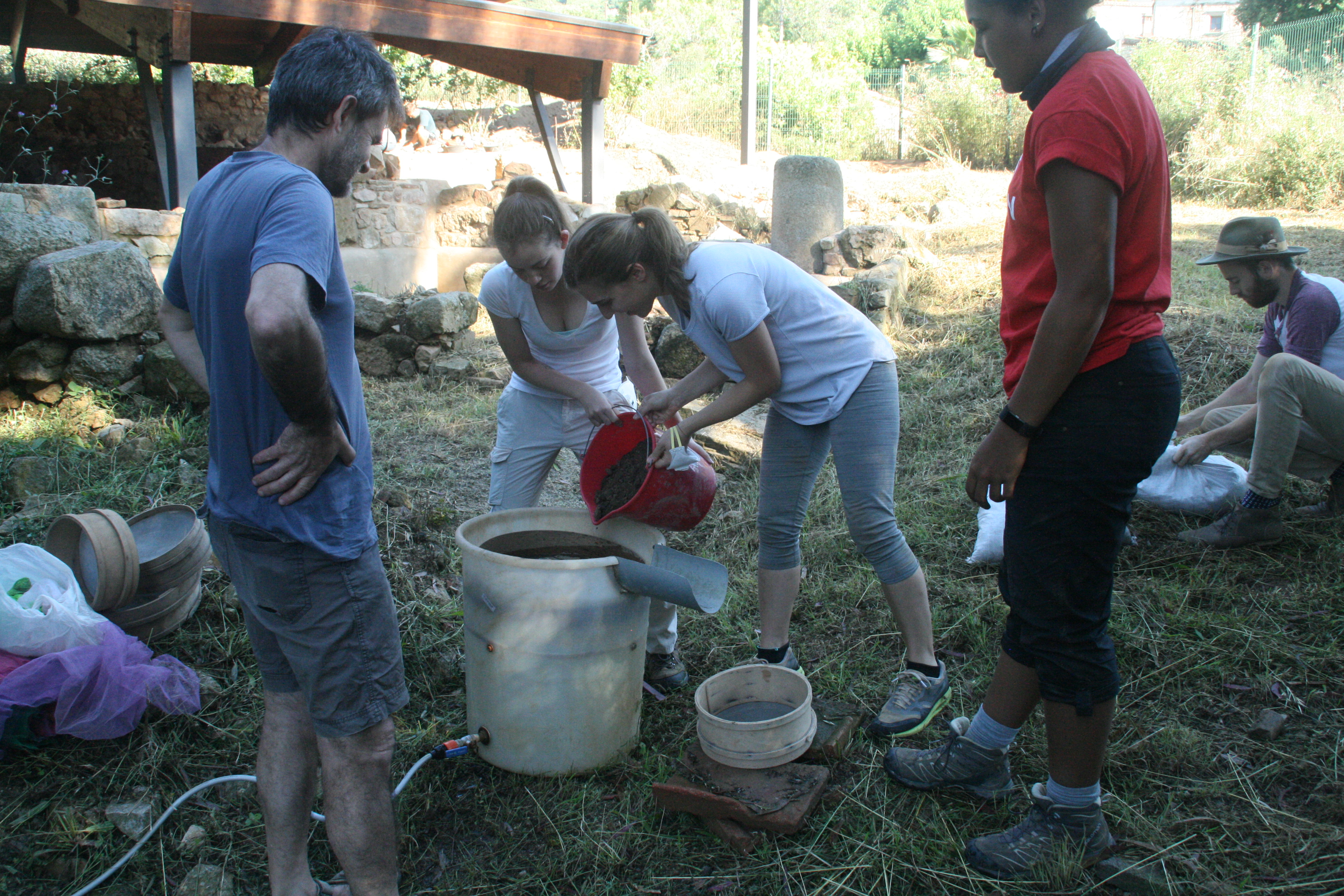 Excavations in Spain; ancient Roman site Ilduro